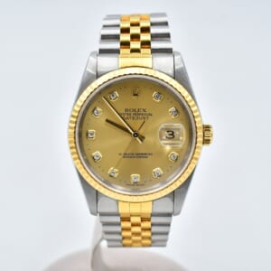 ロレックス デイトジャスト シャンパン文字盤 新PD SS×YG/AT 16233G 買取実績【買取日：2026年3月2日】