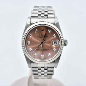 ロレックス デイトジャスト ピンク文字盤 新PD ジュビリーブレス SS×WG/AT 78274 買取実績【買取日：2026年3月4日】