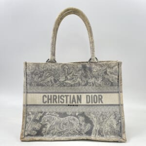 ディオール ブックトート トワルドジュイ ベージュ キャンバス