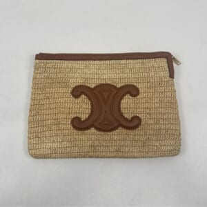 セリーヌ トリオンフ クラッチバッグ ラフィア ×レザー 買取実績【買取日：2026年3月13日】