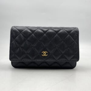 シャネル マトラッセ チェーンウォレット キャビアスキン 黒 GD金具 買取実績【買取日：2026年3月5日】
