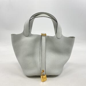 エルメス ピコタンロックPM ブルーパール トリヨンクレマンス GD金具 B刻印 買取実績【買取日：2026年3月1日】