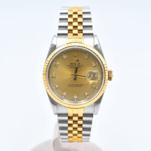 ロレックス デイトジャスト シャンパン文字盤 旧PD SS×YG/AT 16233G 買取実績【買取日：2026年3月5日】
