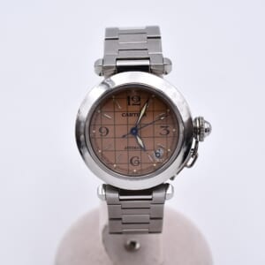 カルティエ パシャC ピンク文字盤 SS/AT W31024M7 買取実績【買取日：2026年3月16日】
