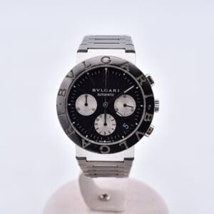 ブルガリ ブルガリブルガリ デイトクロノグラフ 黒文字盤 SS/AT BB38SSCH