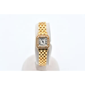 カルティエ ミニパンテール ベゼルダイヤ 白文字盤 YG/QZ WF3141B9 買取実績【買取日：2026年3月5日】