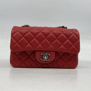 シャネル ミニマトラッセ20 シングルフラップ シングルチェーン チェーンショルダーバッグ 赤 ラムスキン GD金具 買取実績【買取日：2026年3月1日】