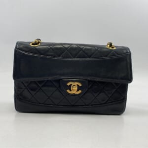 シャネル マトラッセ25 Wフラップ/Sチェーン ショルダーバッグ ラムスキン GD金具 黒 買取実績【買取日：2026年3月5日】