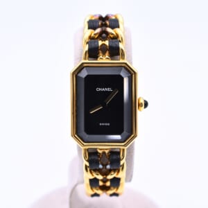 シャネル プルミエールM 黒文字盤 GP×革/QZ H0001 買取実績【買取日：2026年3月7日】