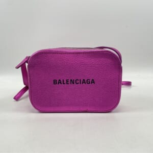 バレンシアガ エブリデイ ショルダーバッグ ピンク レザー