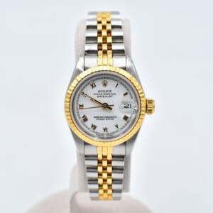 ロレックス デイトジャスト ホワイトローマン文字盤 SS×YG/AT 69173 買取実績【買取日：2026年3月1日】