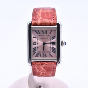 カルティエ タンクソロSM ピンク文字盤 SS×革/QZ W5200000 買取実績【買取日：2026年3月16日】