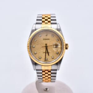 ロレックス デイトジャスト シャンパンホリコンピュータ文字盤 SS×YG/AT 16233G 買取実績【買取日：2026年3月13日】
