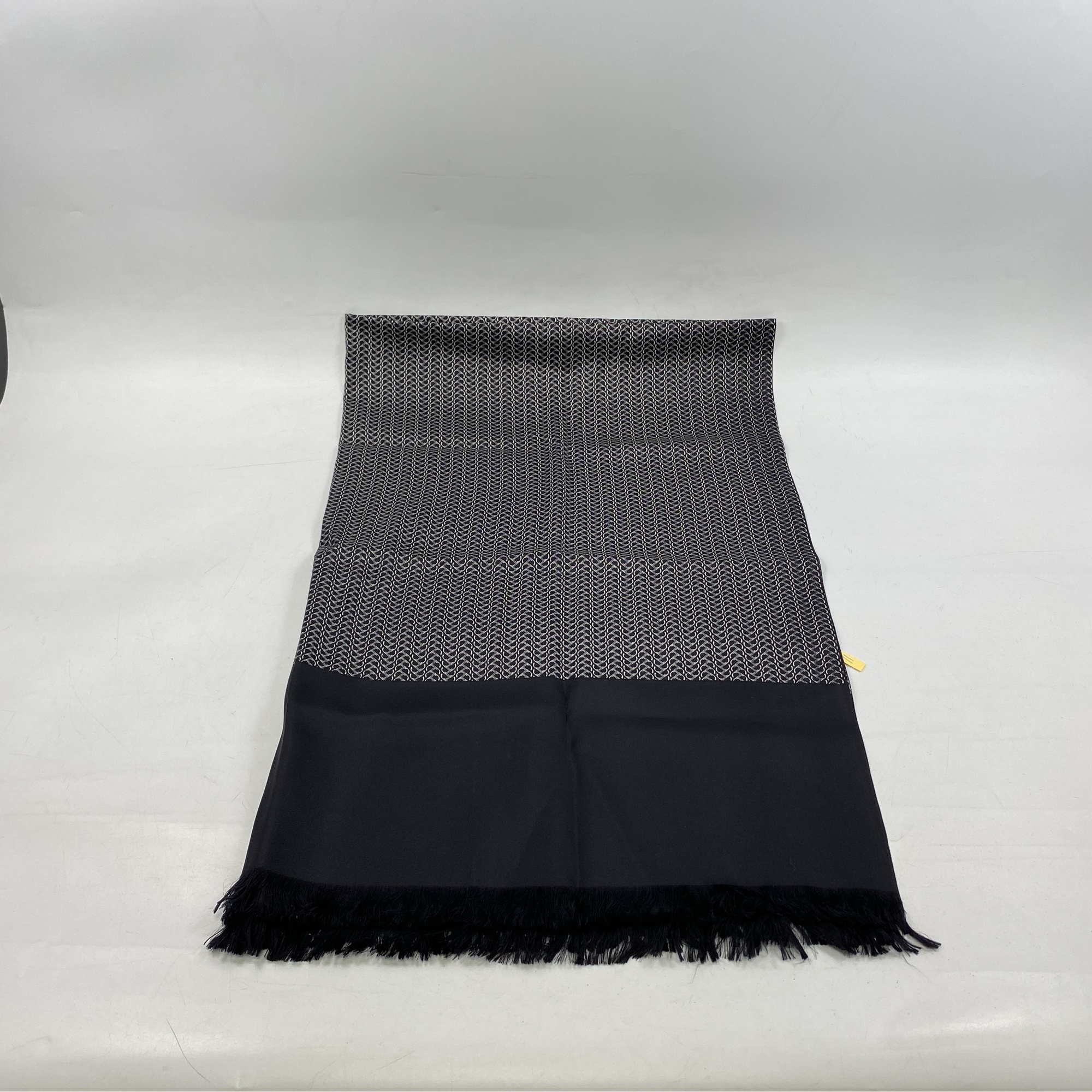 エルメス シェーヌ柄 大判ストール ブラック シルク 買取実績【買取日 