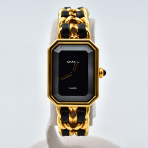 シャネル プルミエールM 黒文字盤 GP×革/QZ H0001 買取実績【買取日：2026年3月3日】