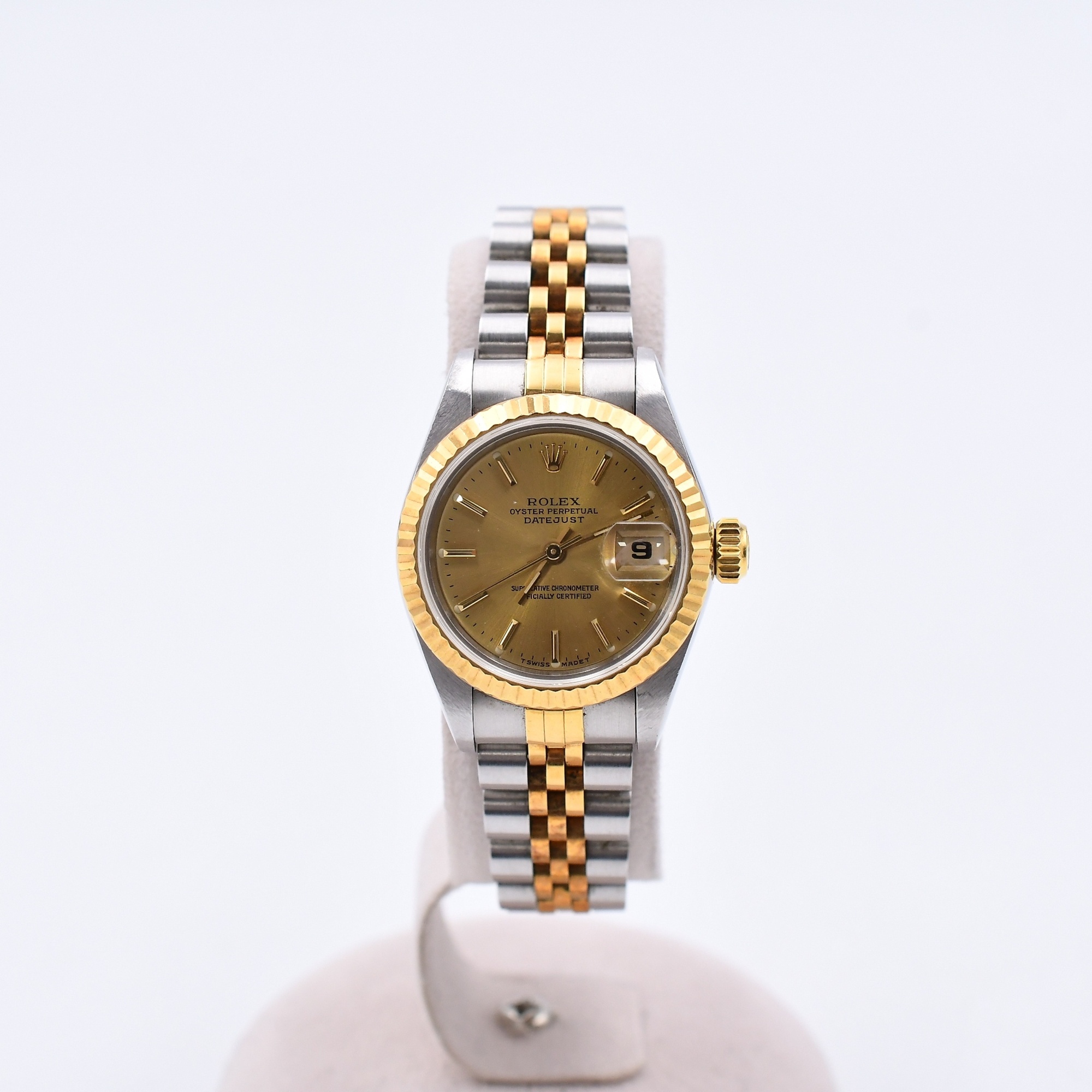 ロレックス デイトジャスト シャンパン文字盤 SS×YG/AT Bランク