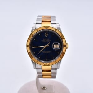ロレックス デイトジャスト サンダーバード 青文字盤 SS×YG/AT 16263 買取実績【買取日：2026年3月5日】