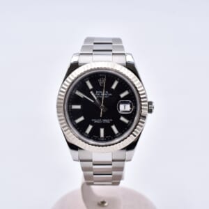 ロレックス デイトジャスト 黒文字盤 SS×WG/AT 116334 買取実績【買取日：2026年3月16日】