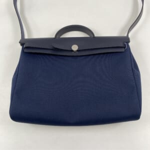 エルメス エールバッグ ジップ MM ネイビー系 トワルミリタリー×レザー SV金具 B刻印 買取実績【買取日：2026年3月5日】