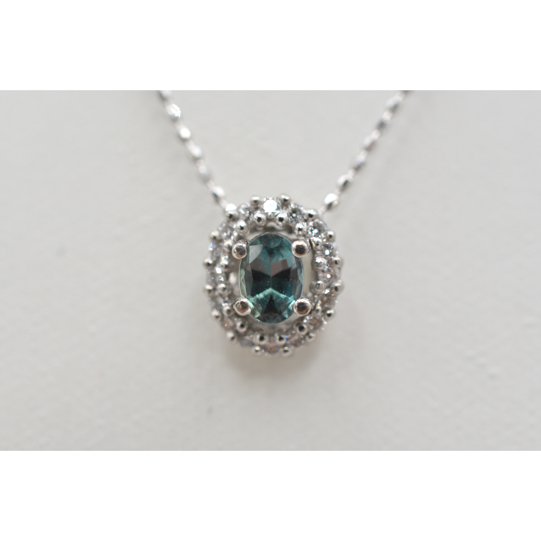 緑石メレダイヤネックレス K18WG 0.294ct 0.13ct 買取実績【買取日