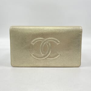 シャネル ココマーク 二つ折り長財布 ゴールド レザー 買取実績【買取日：2026年3月5日】