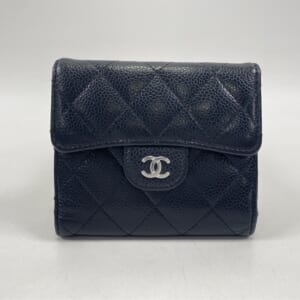 シャネル マトラッセ 三つ折り財布 黒 キャビアスキン SV金具 買取実績【買取日：2026年3月3日】