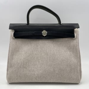 エルメス エールバッグPM ナチュラル×黒 トワル×レザー SV金具 □F刻印 買取実績【買取日：2026年3月1日】