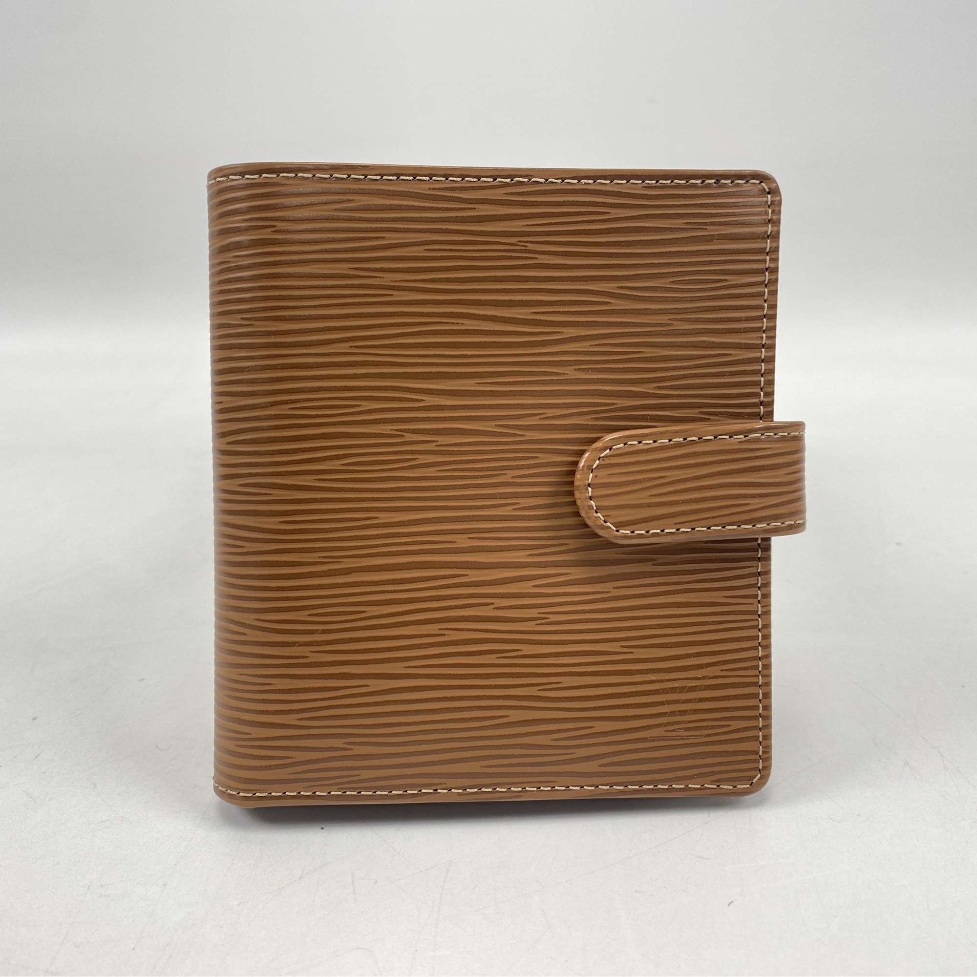 ルイ・ヴィトン エピ ポルトビエ コンパクト 茶 ABランク