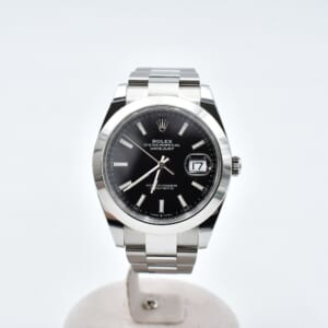 ロレックス デイトジャスト 黒文字盤 オイスターブレス SS/AT 126300 買取実績【買取日：2026年3月1日】