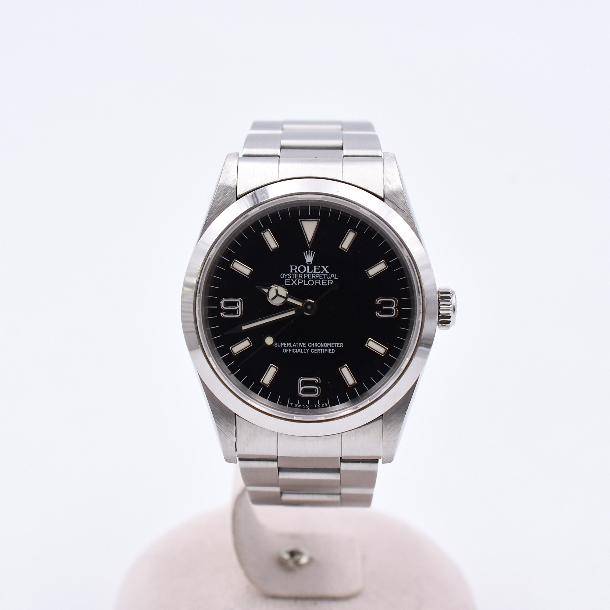 ロレックス エクスプローラー 黒文字盤 SS/AT Bランク