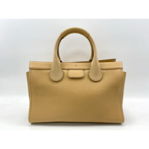 クロエ エディス ラージ ハンドバック 茶 レザー