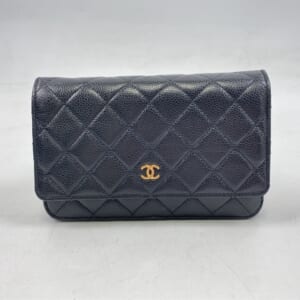 シャネル マトラッセ チェーンウォレット 黒 キャビアスキン GD金具 プレート 買取実績【買取日：2026年3月5日】