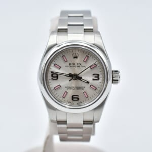 ロレックス オイスターパーペチュアル シルバー×ピンク文字盤 SS/AT 176200 買取実績【買取日：2026年3月1日】