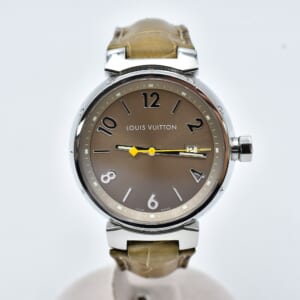 ルイ・ヴィトン タンブール ブラウン文字盤 SS×レザー/QZ Q1112 買取実績【買取日：2026年3月4日】