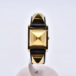 エルメス メドール 白文字盤 GP×革/QZ 〇Y刻印 買取実績【買取日：2026年3月16日】