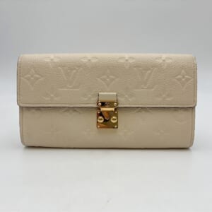 ルイ・ヴィトン モノグラム・アンプラント ポルトフォイユ・サラ・メティス クレーム M83276