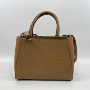 フェンディ トゥージュール 2WAYバッグ レザー ブラウン 8BH253 D7E