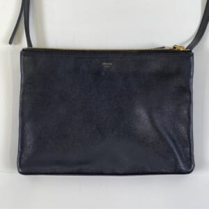 セリーヌ トリオ ラージ ショルダーバッグ 黒