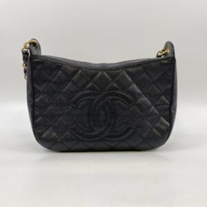 シャネル ココマーク チェーンショルダーバッグ 黒 キャビア GD金具 シール有 買取実績【買取日：2026年3月30日】
