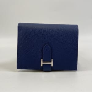 エルメス ベアンコンパクト ブルーネイビー エプソン SV金具 K刻印 買取実績【買取日：2026年3月27日】