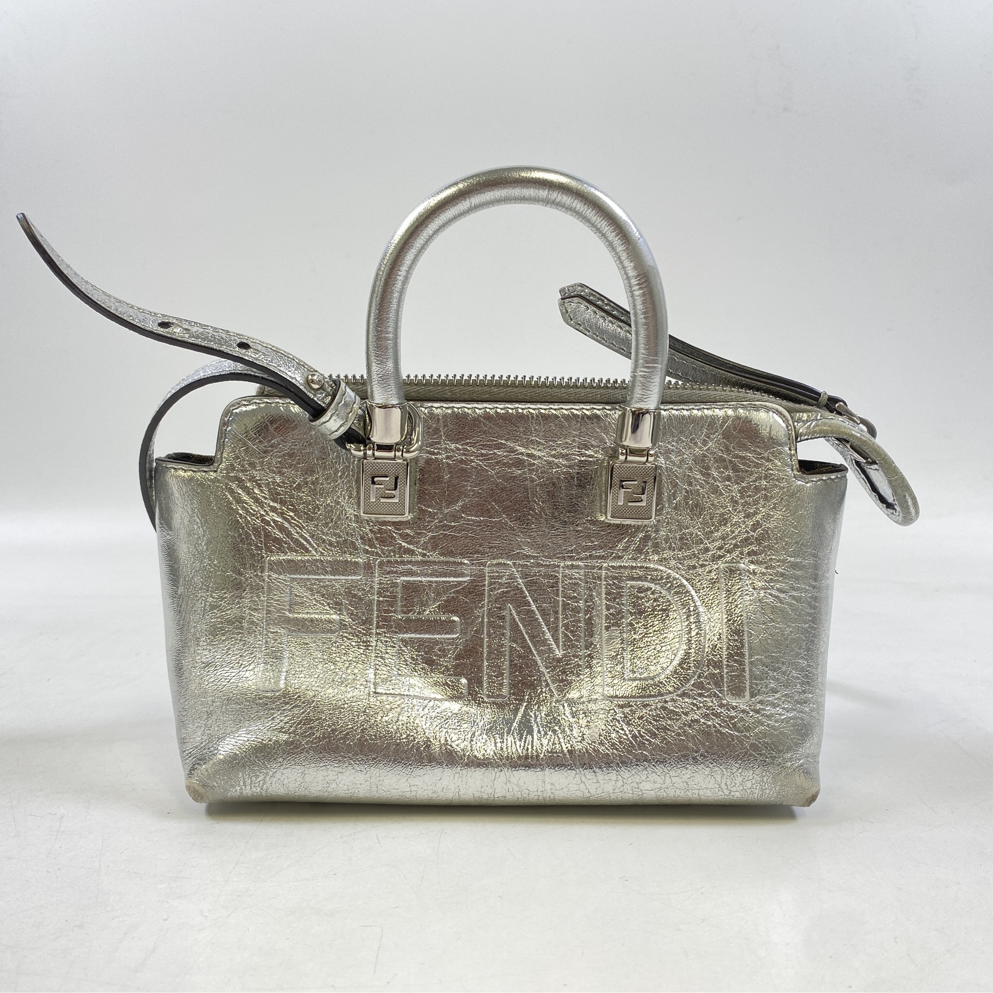 フェンディ バイザウェイ ミニ ショルダーバッグ メタル Bランク