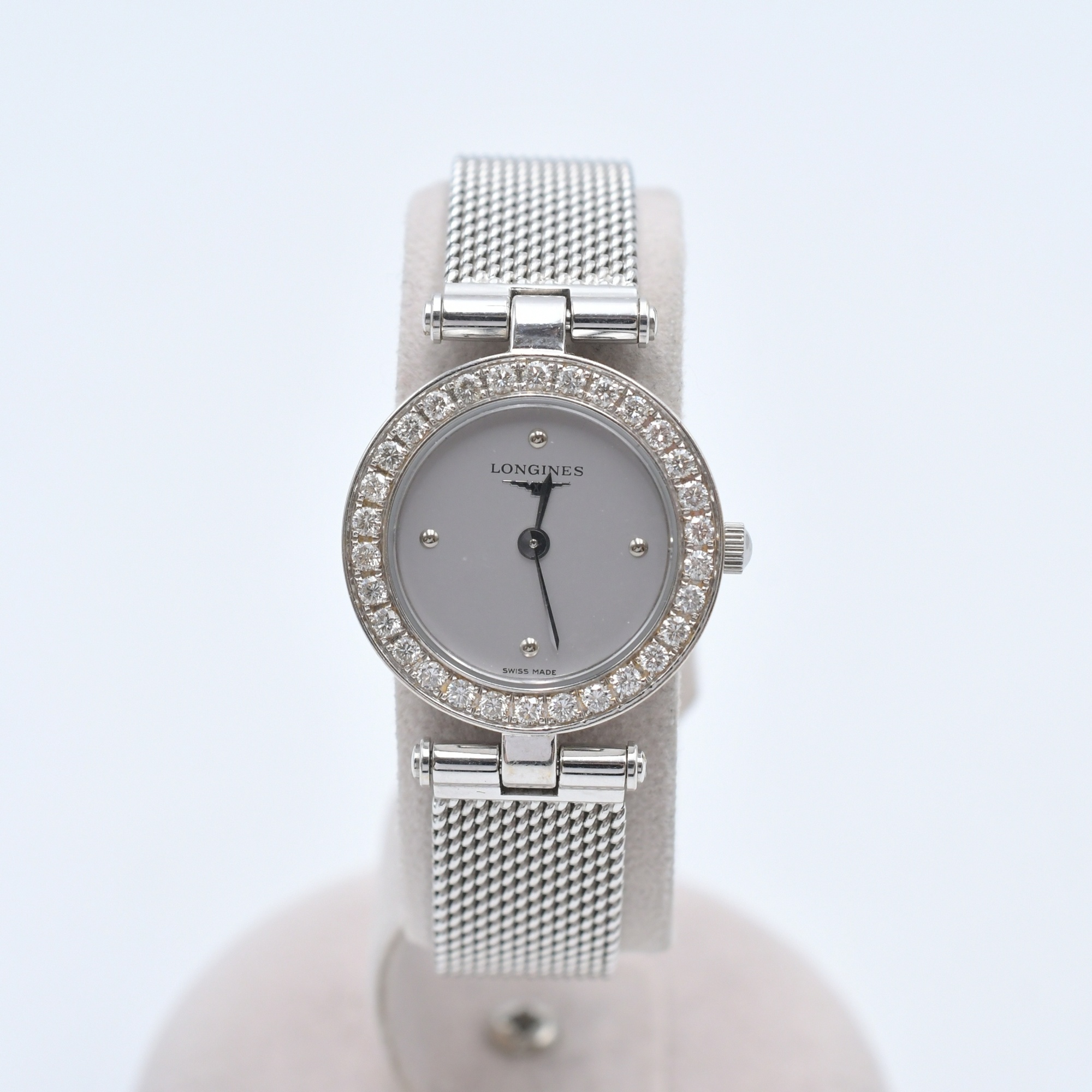 ロンジン スクエア LONGINES シルバー文字盤 SS 手巻き 1円スタート