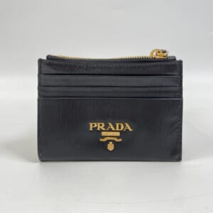 プラダ サフィアーノ ジップ 黒 レザー 1MC026