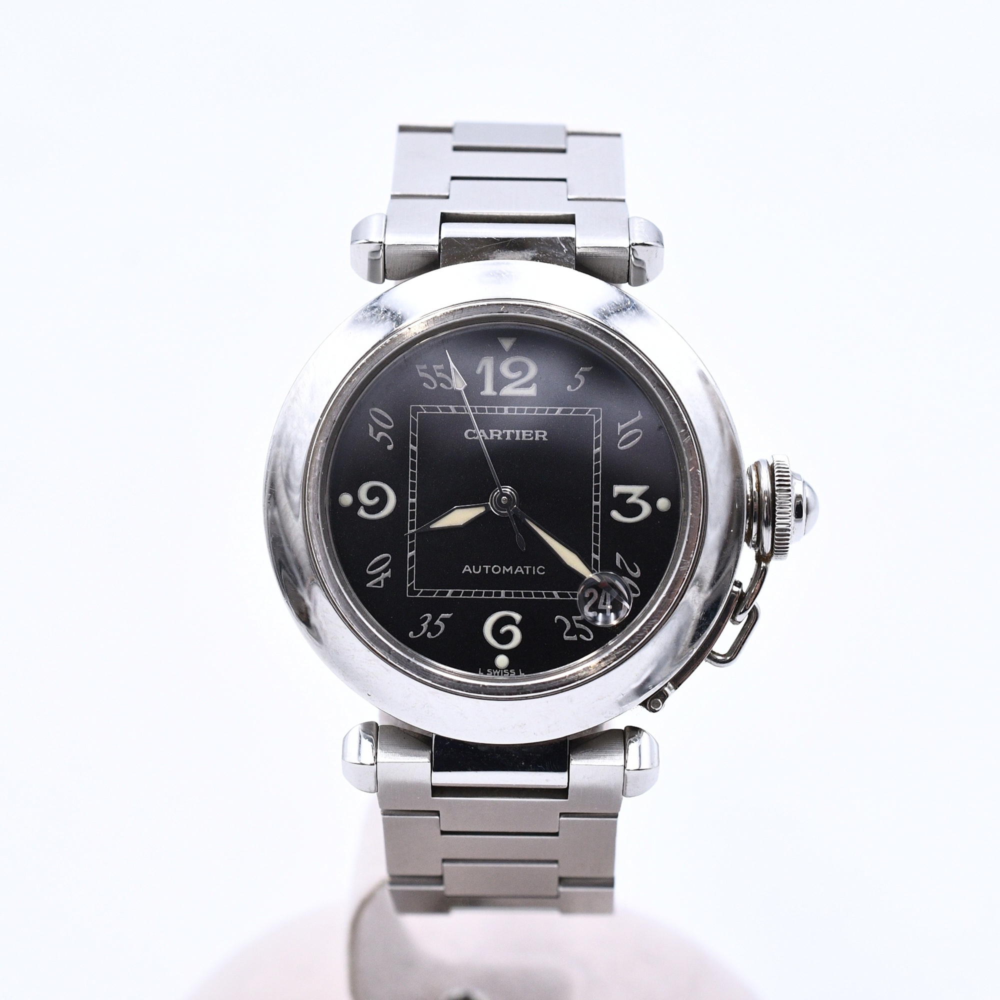 カルティエ バシャC 駒 3個セット カルティエ パシャC 黒文字盤 SS/AT W31043M7 買取実績【買取日：2026