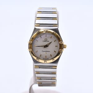 オメガ コンステレーション ミニ アイボリー文字盤 YG×SS/QZ 1362.7