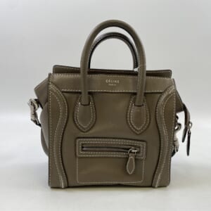 セリーヌ ラゲージ ナノ 2WAYバッグ ベージュ レザー