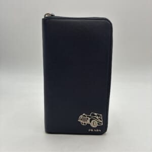 プラダ サフィアーノ オーガナイザー 長財布 黒 レザー