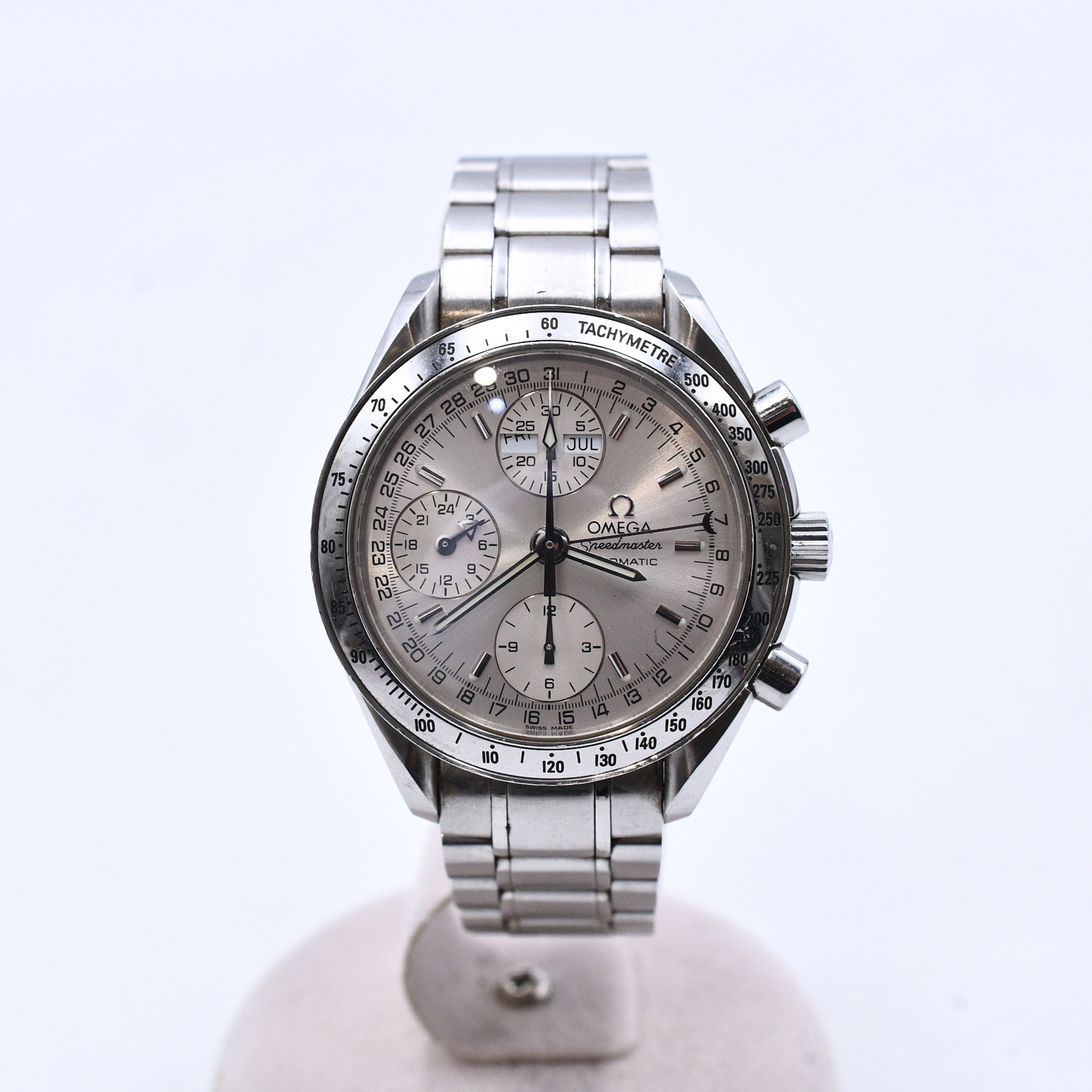 オメガ スピードマスター トリプルカレンダー シルバー文字盤 SS/AT Bランク