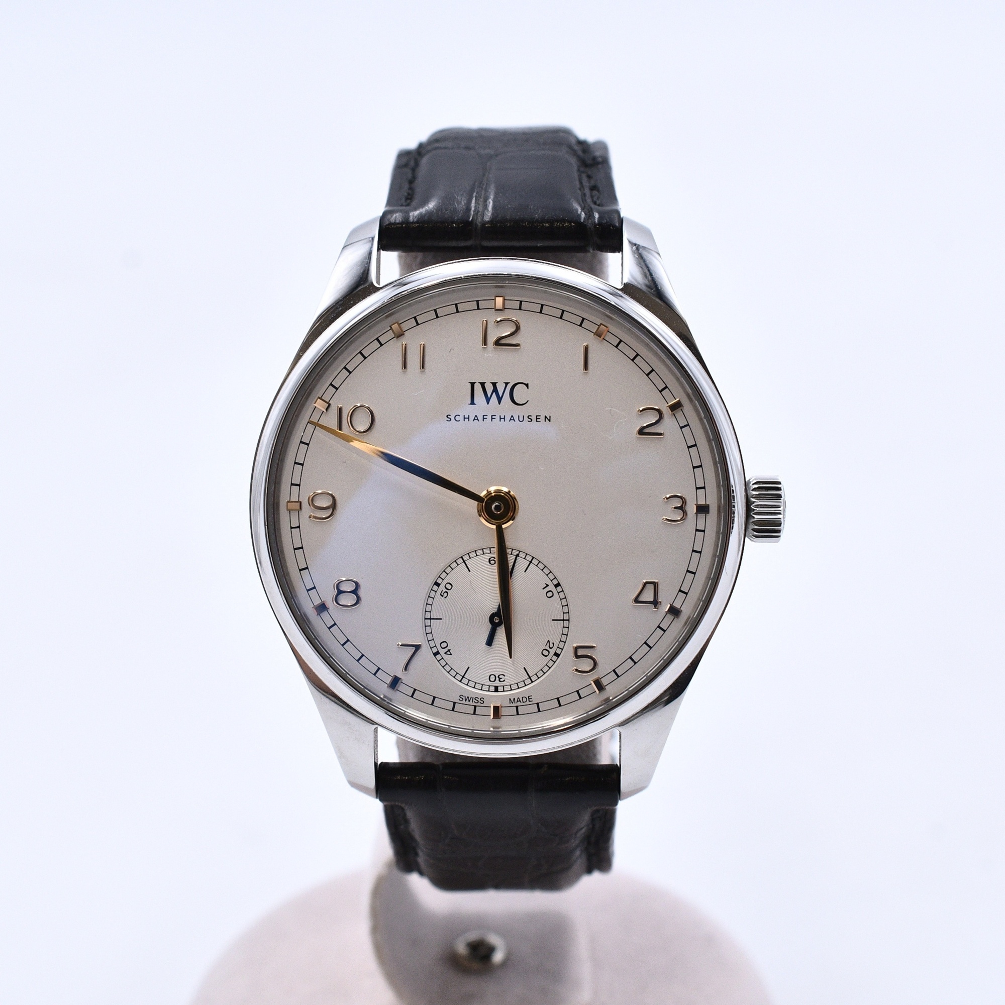 IWC ポルトギーゼ オートマティック40 白文字盤 SS×革/AT Aランク