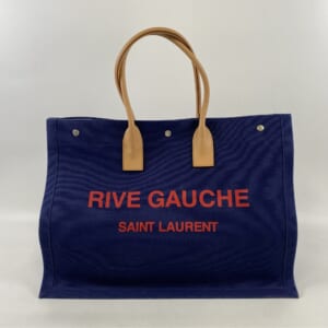 サンローラン リヴゴーシュ トートバック ネイビー×赤 キャンバス×レザー 509415 買取実績【買取日：2026年3月25日】